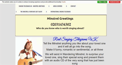 Desktop Screenshot of minstrelgreetings.com